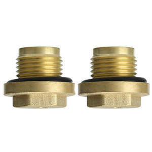 Brass Drain <b>Plug</b> For Land Rover Discovery 2 Td5 V8 Differential Oil Pan FK0102 2pcs Set - Product Image 2
