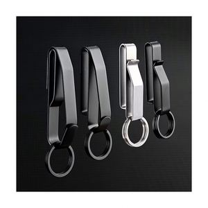 Stainless Steel Men's Waist Hanging Car <b>Key</b> <b>Chain</b> Large Size <b>Key</b> Clip Wear Belt Buckle Outdoor <b>Key</b> Rings - Product Image 2