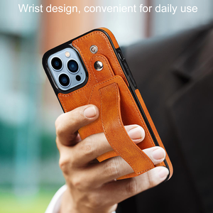 Funda de Cuero para <span class=keywords><strong>iPhone</strong></span> 15 Pro Max, Fundas Protectoras para Teléfono Móvil con Tarjetero y Correa para la Muñeca para <span class=keywords><strong>iPhone</strong></span> 17 15 Pro Max - Product Image 5