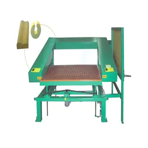 logo print automatic polyurethane foam contour cutting machine for slice cutting of special shape foam