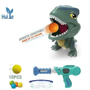 Huiye dinosaure tir balle pistolet enfants Eva électrique Secrtity tir jouet pistolets dessin animé dinosaure feu jeu jouets pour enfants