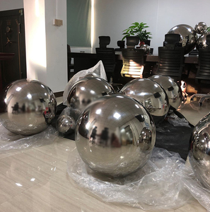 Miroir Poli Décoratif Réfléchissant Sphère Art Urbain Grand Métal 304 316 Matériau Sphère Sculpture Boule En Acier Inoxydable - Product Image 2