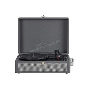 Tocadiscos Portátil de Vinilo <span class=keywords><strong>Directo</strong></span> de Fábrica con Asa, Baterí<span class=keywords><strong>a</strong></span> Integrada y Bluetooth, Grabación USB/SD MP3 - Product Image 2