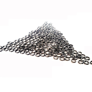 TAKEDO 1000 stuks/zak RVS splitring connectoren vishaak visuitrusting zwart nikkel flaser O-type dubbele <span class=keywords><strong>ring</strong></span> - Product Image 6