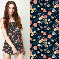 Chinesische Fabrik maßge schneiderte gewaschene Seide Stoff matt digital bedruckte Seide Twill Stoff für die Kleider herstellung