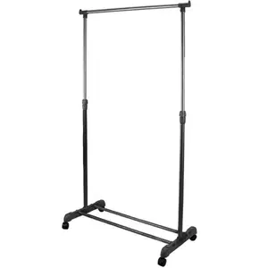 Stainless Steel Single Pole Clothes Horse Manufacturer Clothes Drying Rack with Wheels