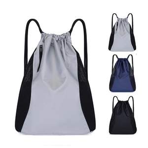 Factory Design Fashion Customizable Foldable Polyester <b>Drawstring</b> Bags with Multicolor Logo Folding Style for All-Purpose Use - Product Image 1