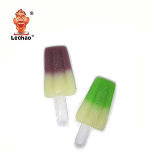 Bonbons gélifiés Halal en forme de bâtonnets de crème glacée colorés, vente en gros de l'usine Lechao - Product Image 4