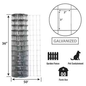 Yüksek sınıf kaynaklı tel örgü 1 ''x 1'' kare delik galvanizli çelik rulo çit kafesleri bahçeleri inşaat endüstriyel uygulamalar - Product Image 3