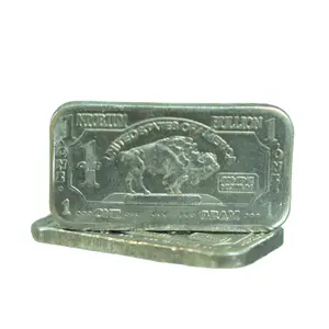 Metal Crafts Niob Preis 1 gramm. 999 Fine Pure Niob Buffalo Bullion Bar A132