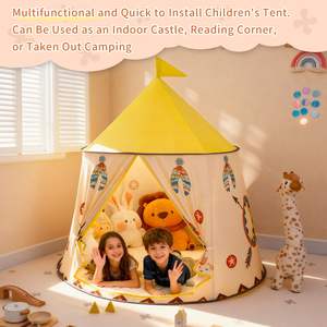 Tente pour enfants de haute qualité, intérieure et extérieure, base secrète pour enfants, tente de jeu, tente <span class=keywords><strong>tipi</strong></span> pliable pour bébés, princesse - Product Image 3