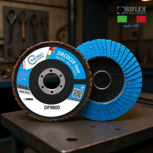Disque à lamelles Fervi Zircocer Inox DF9800, meule sans fer, fabriqué en Italie - Product Image 2