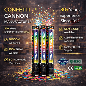 Cannone Sparacoriandoli Personalizzato, Sparacoriandoli ad Aria Compressa, Carta Biodegradabile per Matrimoni, Compleanni, Eventi, Forniture OEM - Product Image 2