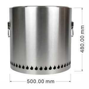 Pozo de fuego de acero inoxidable para exteriores moderno con estufa de mesa Diseño sin humo para decoración de jardín - Product Image 2