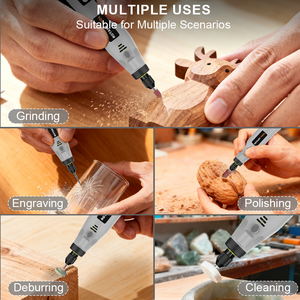 Cordless Mini Rotary Tool 3 Speed Variable Speed Hand Grinder USB Charging <b>DIY</b> Craft Repair <b>Kit</b> - Product Image 6