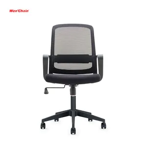 Komfort möbel Neues Design Silla De Oficina College Günstige Computers tühle Drehbarer Besucher Mittlerer Rücken Mesh Home Office Stuhl