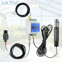 Módulo Sensor de Calidad del Agua 5 en 1 (PH, EC, Temperatura, Salinidad, TDS) con Pantalla, Transmisor de Monitoreo 0-20000uS/cm, RS485, 4-20mA, DIP