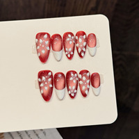 Colección 801-900, Uñas Postizas de Bailarina Largas al por Mayor, Uñas de Ataúd con Brillantes Estrellas de Diamante, Uñas Artificiales Personalizadas