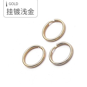 Porte-clés de voiture en métal plaqué or clair, accessoires pour la maison - Product Image 1