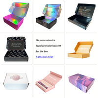 Boîtes d'expédition tendance pour produits de soin de la peau / beauté, écologiques, avec pelliculage mat, emballage personnalisé avec logo pour livraison de cadeaux