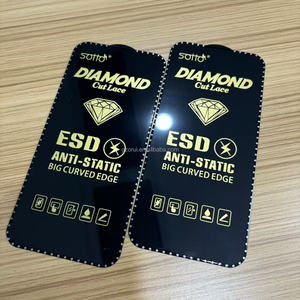 ฟิล์มกระจกนิรภัยป้องกันไฟฟ้าสถิตย์ ESD ลายเพชร สำหรับ Samsung, <span class=keywords><strong>iPhone</strong></span> 17 18, Itel และ Tecno - Product Image 3
