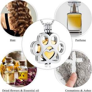 Мемориальный кулон-урна из нержавеющей стали для праха, мини-футляр для хранения, ювелирное изделие для кремации собак и кошек - Product Image 6