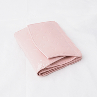 Dompet wanita klasik tahan lama, dompet Multi fungsi Slick, tas kartu ganda