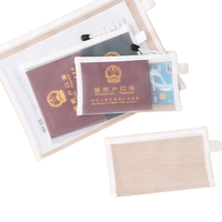 Dossiers de fichiers de documents étanches transparents en nylon léger A4 Sacs de fichiers à fermeture éclair en maille pour l'organisation