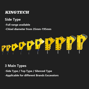 Martillo Demoledor Hidráulico para Excavadora JCB, Martillo Rompedor SB20 de 45 mm - Product Image 2