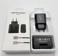 Adaptador de Corriente USB-C PD de 45W con Descuento por Volumen, con Protección Contra Incendios para S23/Note 20 y Auriculares - Enchufe UK/US/EU, Ecológico