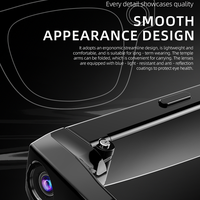 Lunettes intelligentes avec caméra sportive, traduction IA Chat GPT, caméra anti-vibration 800W, enregistrement vidéo, double micro, IA intelligente