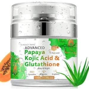 Private label kojic ácido clareamento creme facial Papaya Creme