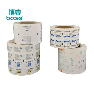 flexible heat seal packaging PE coated plastic roll film for 5g/8g/10g sugar wrapping sachets/sugar sticks