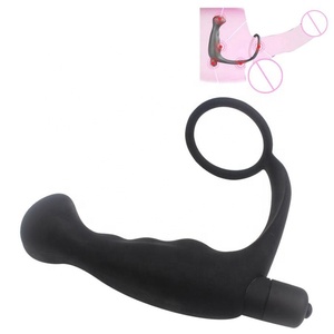 Hot Selling 10-Gang vibrierendes Prostata-Massage gerät mit Penis ring Silikon Anal Plug Sexspielzeug Metall Vibrator - Product Image 5