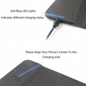 Alfombrilla de Ratón con Carga Inalámbrica de 15W y Soporte para Muñeca, Cargador Inalámbrico Rápido con Logotipo Impreso con UV - Product Image 5