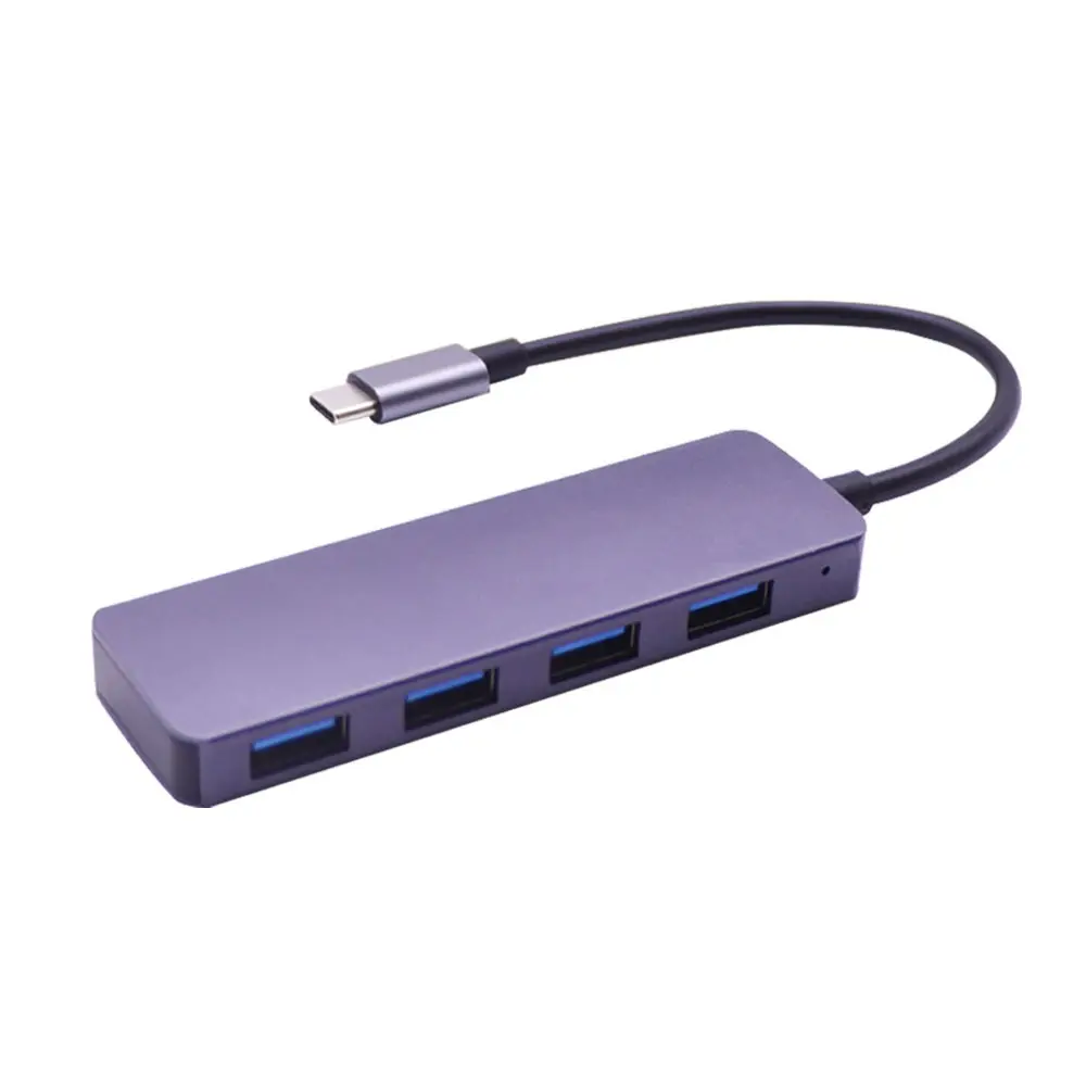 USB Hub 3.0 4 Ports USB C Hub Aluminum With 4Ports USB 3.0 For Macbook Pro Imac PC Laptop Notebook Accessories