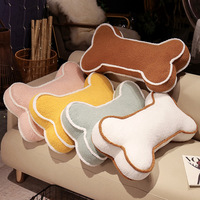 Chaise-canapé gonflable en peluche en forme d'os, écologique et créative, pour étudiants, dortoir, coussin de lit, coussin de voiture pour chien, pour le camping