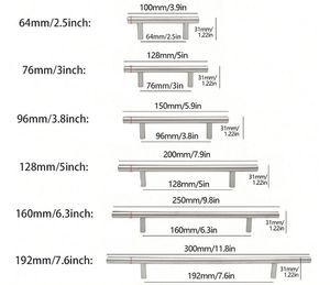 Hot Sale Stainless Steel <strong>Hardware</strong> Wardrobe Kitchen Drawer <strong>Pulls</strong> Classic T Cabinet Handle - Product Image 3