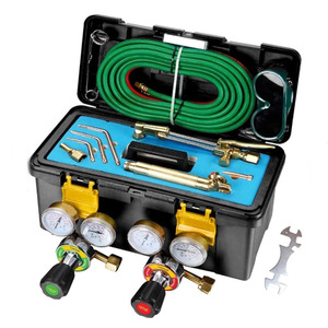 Kit de chalumeau de soudage oxygène-acétylène-propane, ensemble d'outils de découpe avec manomètres et flexibles pour travaux sur métal - Product Image 4