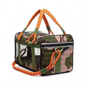 Sac de transport pour animaux de compagnie pliable et portable, sac à bandoulière pour chien, sac de transport de luxe pour animaux de compagnie, sac fourre-tout, vente en gros d'usine BSCI - Product Image 2