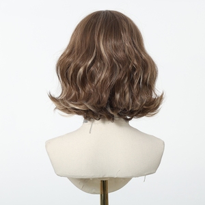 <span class=keywords><strong>Parrucche</strong></span> di Alta Qualità Europee e Americane per Donne, Capelli Corti, Set Completo, Biondo Platino con Frangia, Realizzate a Macchina in Seta - Product Image 3