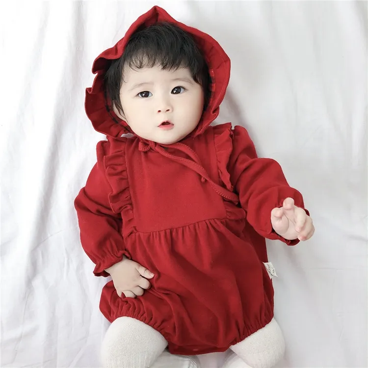 Children Clothes Wholesale Cotton Summer 3 Years Baby Kids Toddler Romper Boutique New Years Red Spring Children Clothing