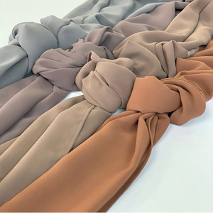 Écharpe en mousseline de haute qualité, hijab en mousseline, écharpe pour femmes musulmanes, voiles, <span class=keywords><strong>bonnet</strong></span> en mousseline perlée, tudung, châle pour femme - Product Image 6