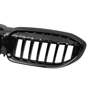 2020-2021 LUMA a lamella singola griglia del paraurti anteriore per BMW 3 serie G20/G28 <span class=keywords><strong>M</strong></span> colore carbonio ABS Gloss nero/nero opaco - Product Image 5