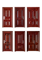 Porte d'entrée moderne en acier avec âme composite insonorisée pour intérieurs silencieux de bureaux à domicile et entrepôts – Rénovation élégante de maison