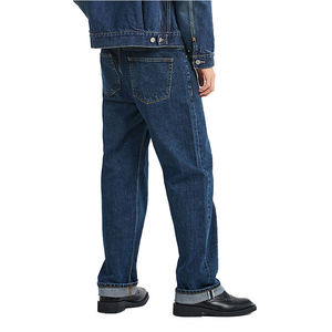 Jeans en denim japonais de haute qualité, denim épais 100% coton 15 oz, coupe slim, jeans décontractés classiques bleus pour hommes - Product Image 2