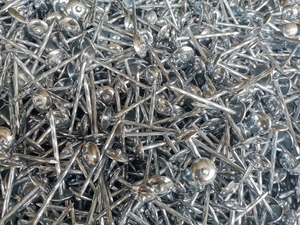 2'' 2.5'' 3'' Galvanized Corrugated <b>Iron</b> Roofing Nails Umbrella Head Twist Shank with Rubber Washer for Metal Roof Sheets - Product Image 2