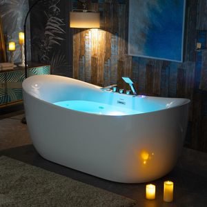 Luxury Massage <strong>Bathtub</strong> High-end Whirlpool Colorful LED <strong>Lighting</strong> Whirlpool <strong>Bathtub</strong> <strong>for</strong> Five Star Hotel Master Bathroom - Product Image 5