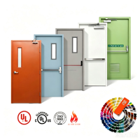Porte d'entrée d'appartement moderne en acier ignifuge, isolée thermiquement avec âme en nid d'abeille, finition thermolaquée RAL, taille personnalisée