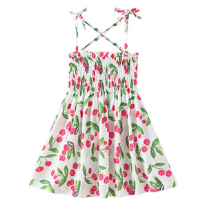 Nuove ragazze carine vestito floreale cotone senza maniche canotta vestito ragazze <span class=keywords><strong>abbigliamento</strong></span> moda casual vestito estivo per le ragazze - Product Image 3